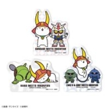 「ガンダム」連邦軍、ジオン公国に“ひこにゃん”コラボも!? ハロを貼ろう♪ステッカーセット登場