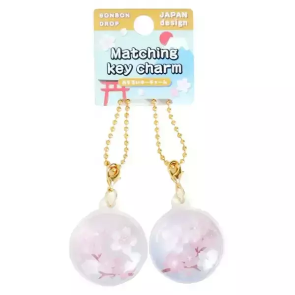 「「ボンボンドロップシール」富士山、桜…和柄デザインを楽しもう♪ 同素材のキーチャームやマグネットもご紹介」の画像