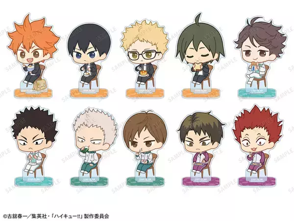 「「ハイキュー!!」日向はたまごかけご飯をパクり♪  影山、研磨、宮兄弟たちのモーニング＆ちびキャラグッズが新登場 【ジャンプフェスタ2026】」の画像