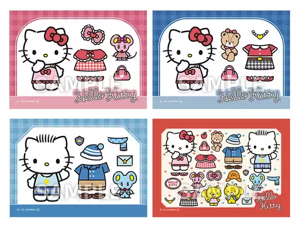 「懐かしさがメロい～♪ 「ハローキティ」トレンド感ある“レトロタッチ”デザインでグッズ化！「ローソン」オリジナル」の画像