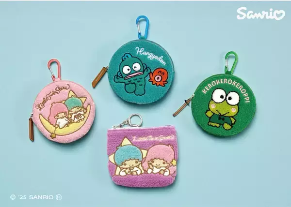 「ふんわり質感の虜に♪ ハローキティ・マイメロディ・クロミ…サンリオキャラクターズ“新作さがらポーチ”が登場」の画像
