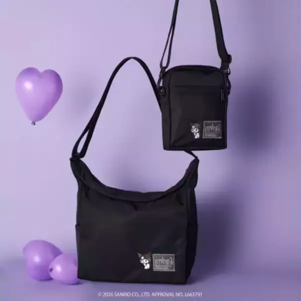 「サンリオ」クロミの“乙女チック”な魅力がバッグに♪ 甘辛コーデにバッチリなManhattan Portageコラボ