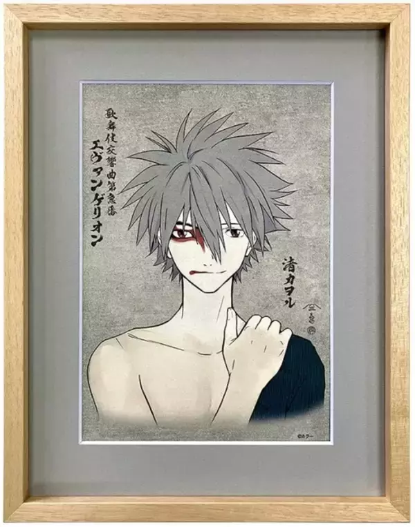 カヲルとシンジの浮世絵が神秘的で美しい…!!大首絵やエヴァンゲリオン各機体の千社札など30周年記念作品が登場
