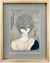 カヲルとシンジの浮世絵が神秘的で美しい…!!大首絵やエヴァンゲリオン各機体の千社札など30周年記念作品が登場