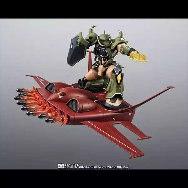 「「ガンダム」ザクとは違うのだよ、ザクとは！「グフ＆ド・ダイYS」がセットで登場！ 補助パーツで安定した搭乗を実現」の画像