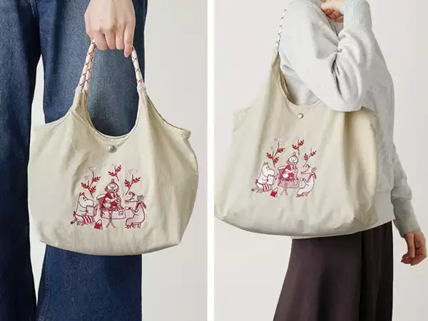 「「ムーミン」母の日ギフトにぴったり♪ ムーミンママたちの刺繍がかわいい数量限定の新作バッグが登場！」の画像
