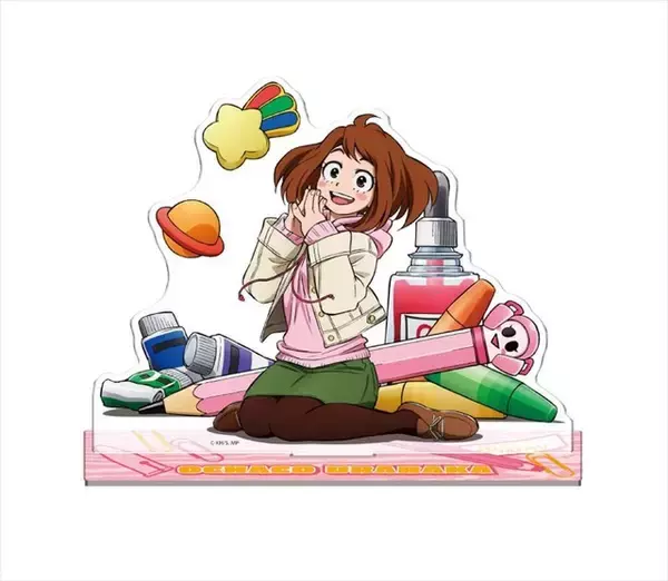 「「ヒロアカ」デクや爆豪が文房具に囲まれて…♪ アクリルスタンド全4種が登場」の画像