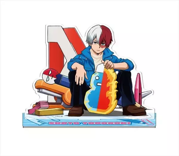 「「ヒロアカ」デクや爆豪が文房具に囲まれて…♪ アクリルスタンド全4種が登場」の画像
