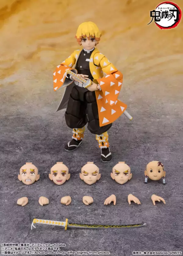 「「鬼滅の刃」霹靂一閃のポーズを再現できる「S.H.Figuarts 我妻善逸」が再販！新たに発売される「S.H.Figuarts 嘴平伊之助」は猪頭部と表情パーツのふたつが楽しめる」の画像