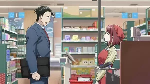 「夏アニメ「スーパーの裏でヤニ吸うふたり」佐々木はある夜、奇抜な服装の女性・田山に声をかけられ―第1話先行カット」の画像