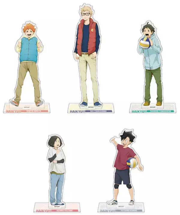 「「ハイキュー!!」日向・月島・山口・孤爪・黒尾の幼少期が描き下ろし♪ 新作グッズ登場＆アニメイトでフェア開催」の画像