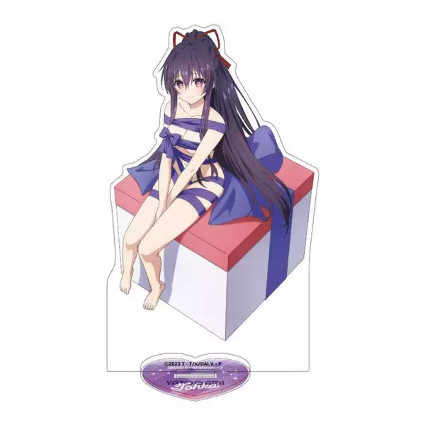 「プレゼント私!?「デート・ア・ライブ」夜刀神十香、時崎狂三、鳶一折紙がリボン風衣装で悩殺！ キャラクターくじに登場【くじQ】」の画像