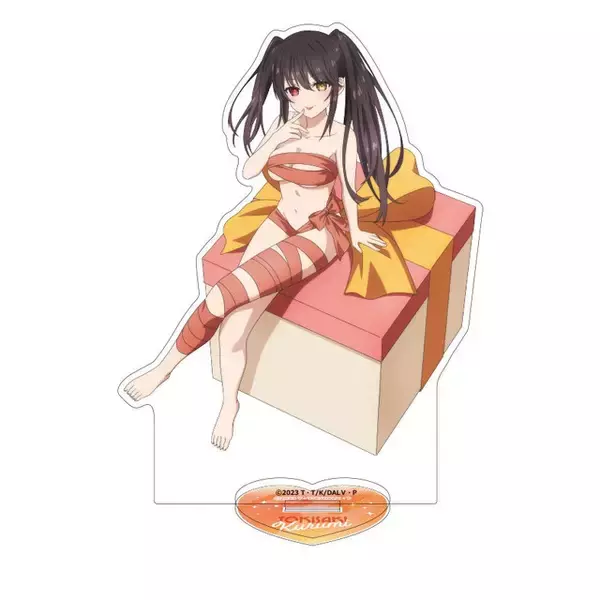 「プレゼント私!?「デート・ア・ライブ」夜刀神十香、時崎狂三、鳶一折紙がリボン風衣装で悩殺！ キャラクターくじに登場【くじQ】」の画像