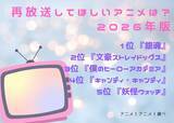 「再放送してほしいアニメは？「銀魂」がトップ！「文スト」「ヒロアカ」など人気シリーズが上位に」の画像2