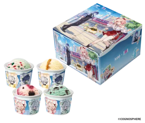 「フリンズ、リンネアとアイスを楽しもう♪ 「原神」サーティワンと初コラボ！ モバイルオーダー限定のグッズ＆セット登場」の画像