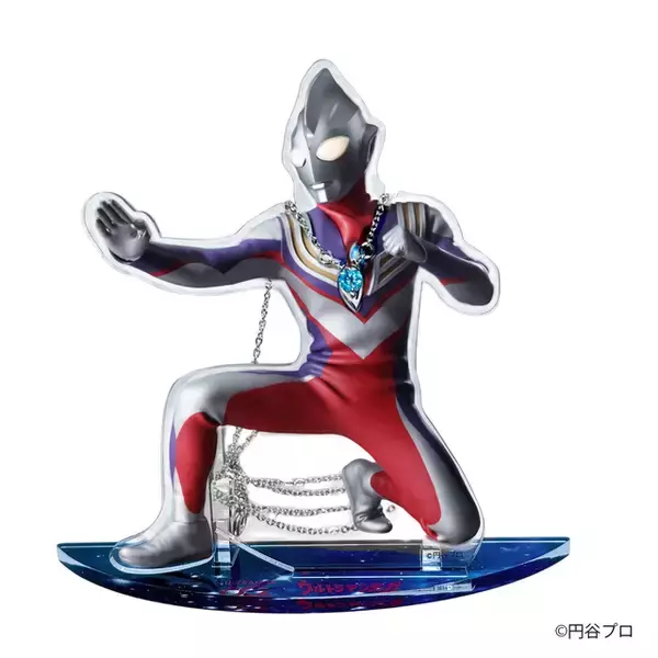 「「ウルトラマンシリーズ」ゼロ&ティガの姿をデザイン！ カラータイマーネックレスをかけられるアクリルスタンド登場」の画像