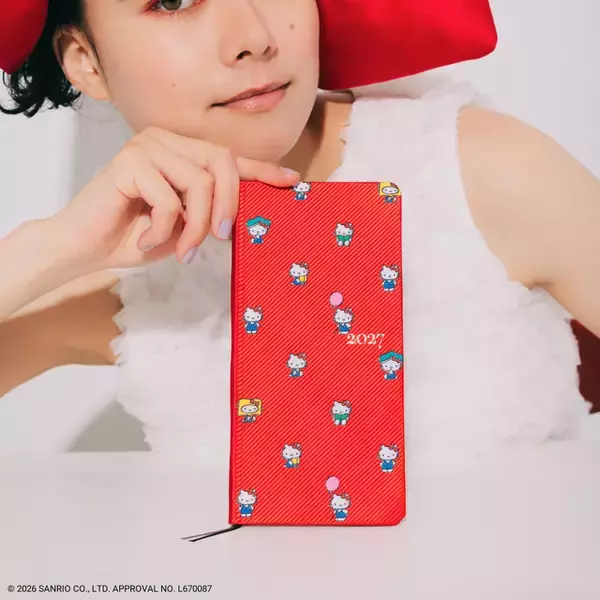 「ハローキティの2027年版「ほぼ日手帳」登場！ “ハローキティ クラシック”デザインの手帳＆文具17種を発売」の画像