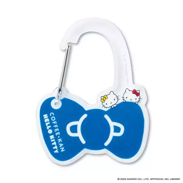 「ハローキティと珈琲館が初コラボ！ カフェの制服を着たキティ＆ミミィがデザインされた巾着バッグやポーチが登場」の画像