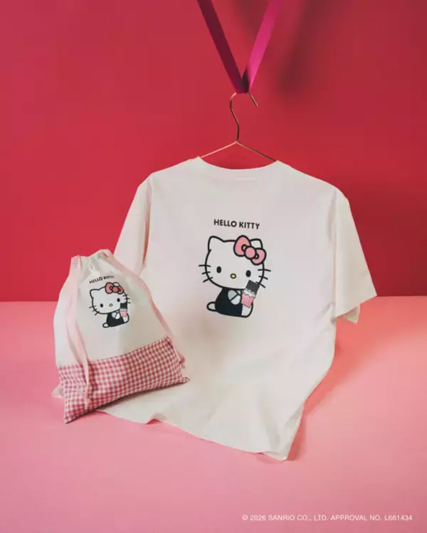 「ハローキティと甘～いバレンタインを♪ チョコやハートがいっぱいの「ロペピクニック」コラボアイテム登場」の画像