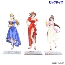 レイン、リリーナ、ティファの可憐なドレス姿♪ 「ガンダムGWX」30周年記念イラストのヒロインたちのグッズ登場！ 大きなアクリルスタンドは必見