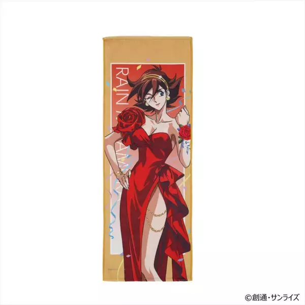 「レイン、リリーナ、ティファの可憐なドレス姿♪ 「ガンダムGWX」30周年記念イラストのヒロインたちのグッズ登場！ 大きなアクリルスタンドは必見」の画像