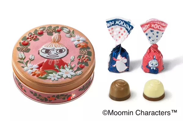 ムーミンやリトルミィとあま～いクリスマス♪「メリーチョコレート」との限定コラボ缶が登場