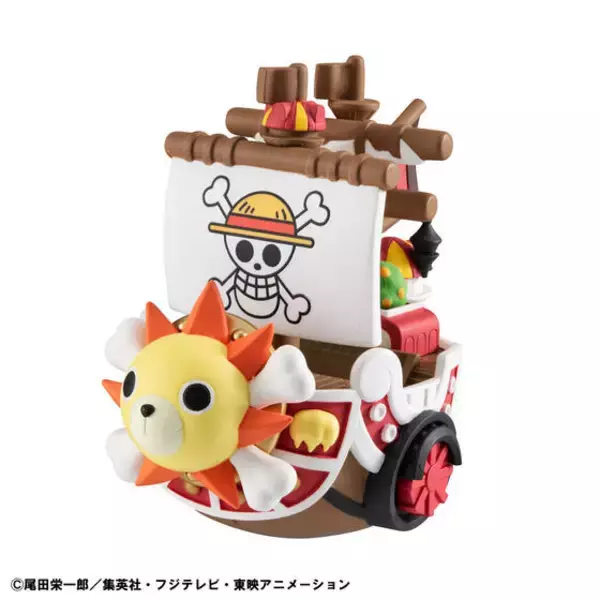 「「ワンピース」ルフィやエース、ロジャー、ガープの海賊船が“ゆらゆらしちゃう”かわいいフィギュアに！「ゆらコレシリーズ」」の画像