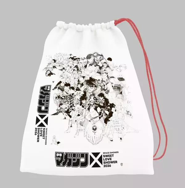 「「ブルーロック」「東リべ」「進撃の巨人」などが勢揃い！ フェスでしか買えない限定Tシャツが登場！ 「週刊少年マガジン」が「SPACE SHOWER SWEET LOVE SHOWER 2026」出展決定」の画像