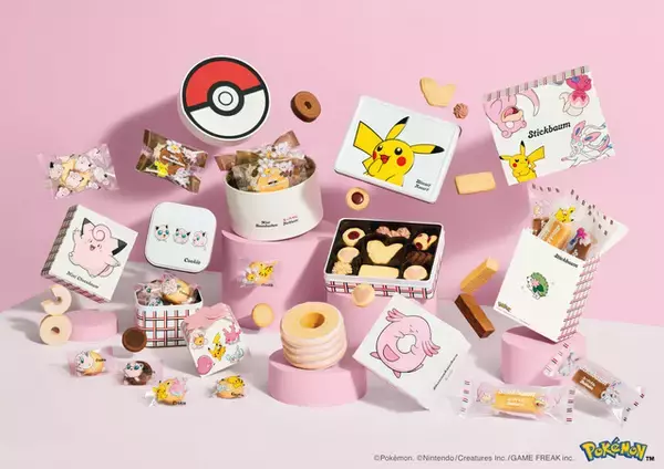 「ポケモン」ピカチュウやピッピ、ヤドンとお菓子パーティー♪ 春を彩るピンク色のポケモンたちがユーハイムに大集合！