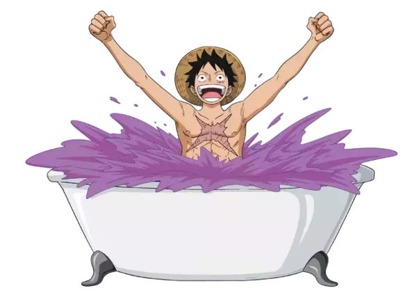 「「ワンピース」ゴムゴムの実やメラメラの実が“バスボム”に!? 「LUSH」コラボアイテムが登場」の画像