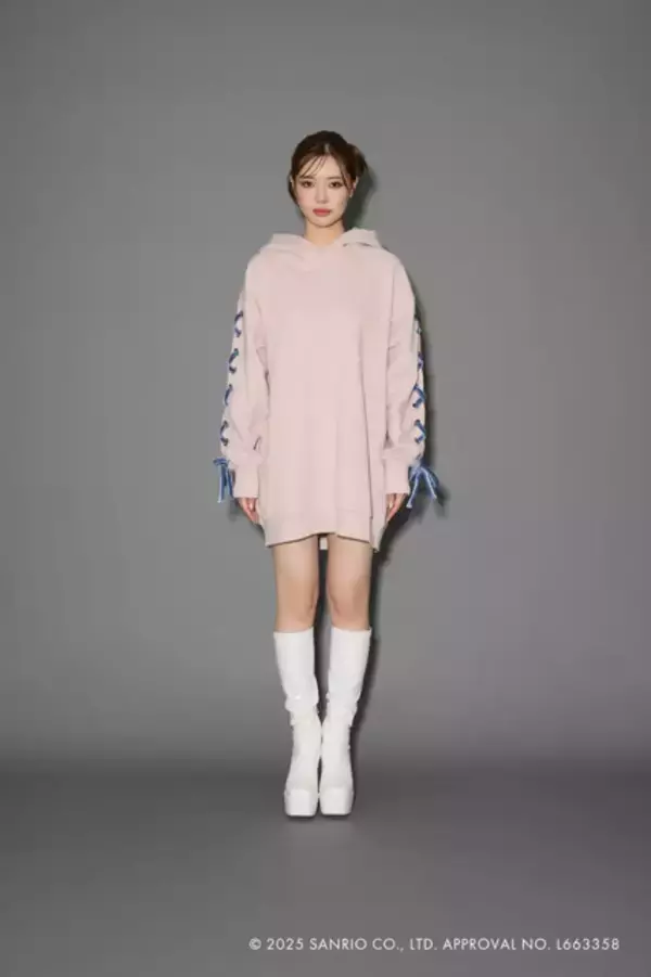 「マイメロディ＆クロミのかわいいスウェットワンピ登場♪ rienda（リエンダ）とのコラボアイテムが登場！」の画像