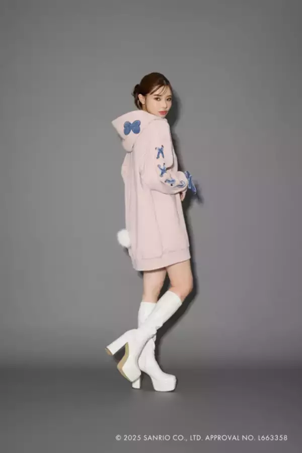 「マイメロディ＆クロミのかわいいスウェットワンピ登場♪ rienda（リエンダ）とのコラボアイテムが登場！」の画像