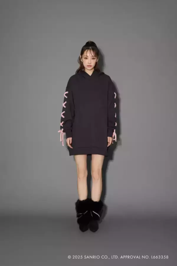 「マイメロディ＆クロミのかわいいスウェットワンピ登場♪ rienda（リエンダ）とのコラボアイテムが登場！」の画像