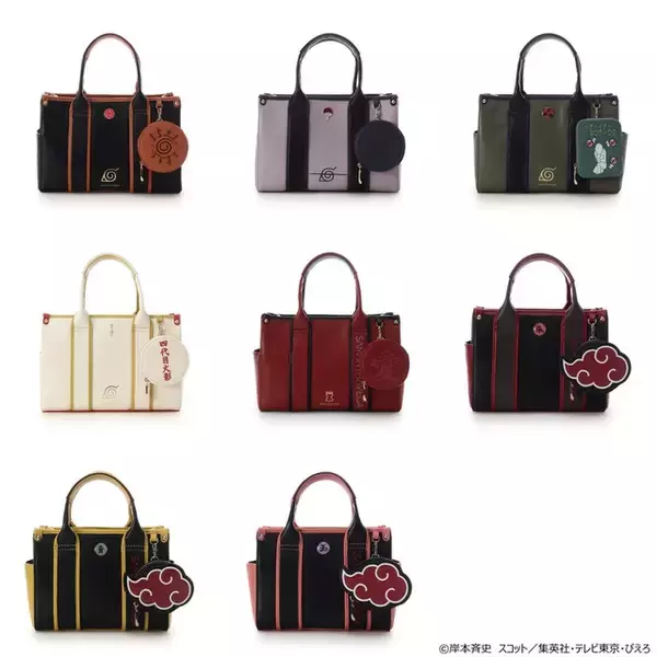 「「NARUTO」コラボだってばよ！ 八卦封印やサスケの呪印がデザイン＆“イチャイチャタクティクス”ポーチ付きも♪ SAMANTHAVEGA」の画像