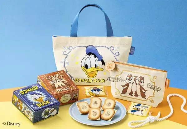 「ディズニー」ドナルドとチップ＆デールがとびきり元気にはみだしちゃった!?「東京ばな奈」コラボスイーツ再販＆新作グッズ登場♪