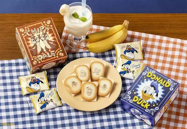 「「ディズニー」ドナルドとチップ＆デールがとびきり元気にはみだしちゃった!?「東京ばな奈」コラボスイーツ再販＆新作グッズ登場♪」の画像