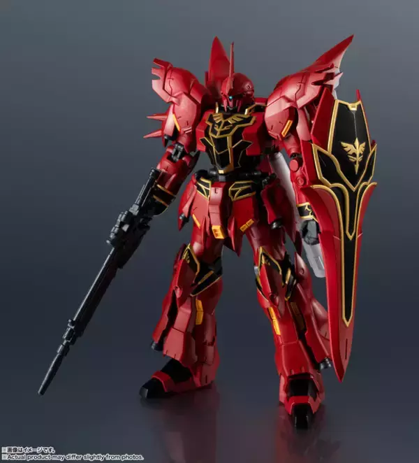 「見せてもらおうか。新しいガンダムの性能とやらを」「機動戦士ガンダムUC」よりシナンジュが新登場！赤を基調としたカラーリングに黒と金の装飾が映える