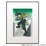 「デク・爆豪・轟が浮世絵に！ 「ヒロアカ」京都の老舗工房とのコラボ浮世絵木版画が登場！ 最終決戦をイメージしたビジュアルが震えるほどカッコいい」の画像1