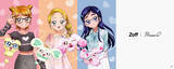 「「プリキュア」メガネブランド「Zoff」と初コラボ！キュアブラック＆キュアホワイト、シャイニールミナスたちのアイウェア登場」の画像1