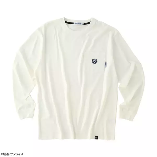 「「ガンダム」ジオン公国軍、プリベンター、鉄華団…各マークがロングＴシャツに♪ シンプルな刺繍で表現【STRICT-G】」の画像