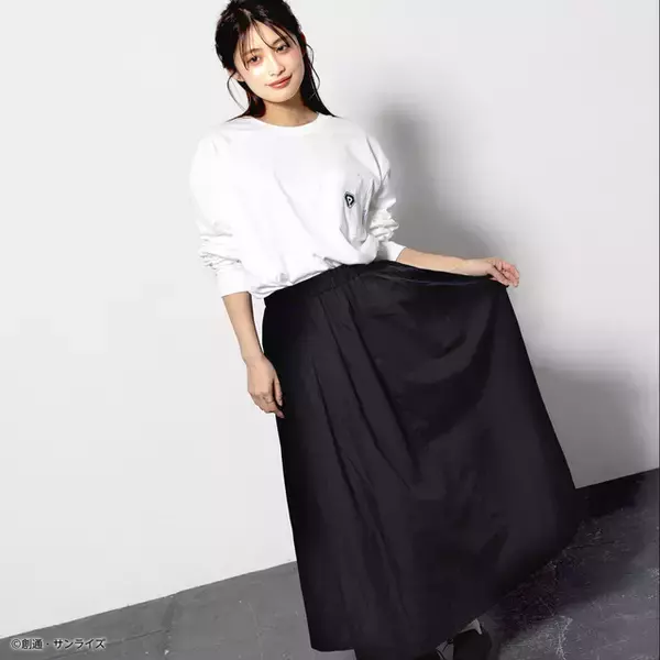 「「ガンダム」ジオン公国軍、プリベンター、鉄華団…各マークがロングＴシャツに♪ シンプルな刺繍で表現【STRICT-G】」の画像