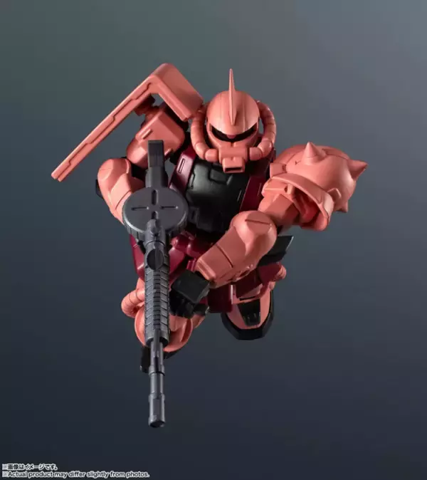 「「機動戦士ガンダム」シャア専用ザクがGUNDAM UNIVERSEより登場！ モノアイの稼働ギミックで表情豊かにポージング可能」の画像
