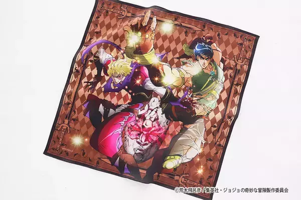 「「ジョジョ」花京院典明の「果し状」がハンカチに!? イギー＆石仮面はポーチに♪ ファントムブラッド、戦闘潮流、スターダストクルセイダースの雑貨登場」の画像