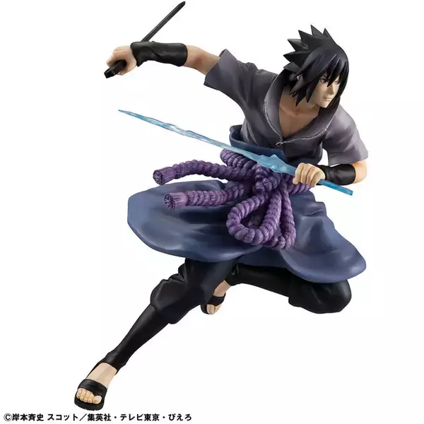 「“オレもお前のところに行くとしよう…お前を切りに！！”「NARUTO-ナルト- 疾風伝」サスケの忍界大戦バージョンのフィギュアが再販！写輪眼＋輪廻眼や鬼気迫る表情の差替えパーツも付属」の画像