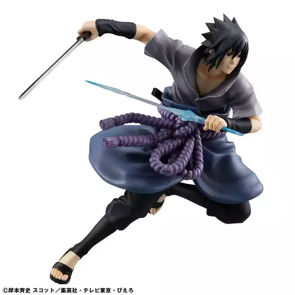 「“オレもお前のところに行くとしよう…お前を切りに！！”「NARUTO-ナルト- 疾風伝」サスケの忍界大戦バージョンのフィギュアが再販！写輪眼＋輪廻眼や鬼気迫る表情の差替えパーツも付属」の画像
