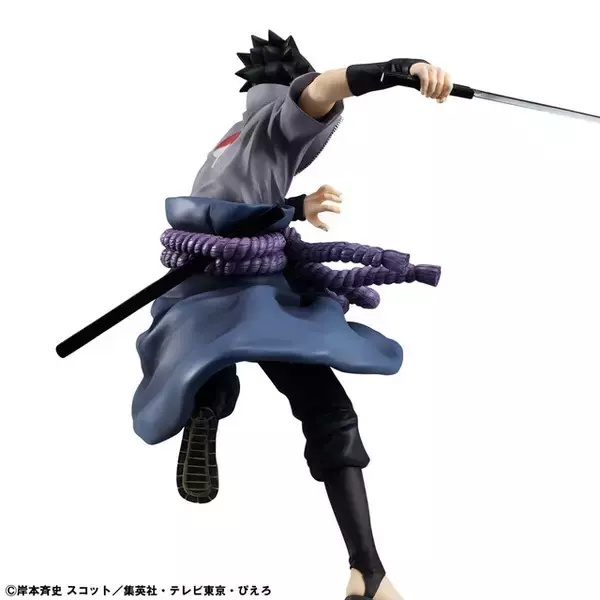 「“オレもお前のところに行くとしよう…お前を切りに！！”「NARUTO-ナルト- 疾風伝」サスケの忍界大戦バージョンのフィギュアが再販！写輪眼＋輪廻眼や鬼気迫る表情の差替えパーツも付属」の画像
