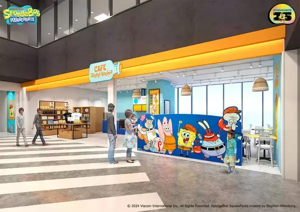 「「スポンジ・ボブ」ビキニタウンの仲間たちのようにハッピーに♪ カフェ“CAFE Secret Recipe”が期間限定オープン」の画像