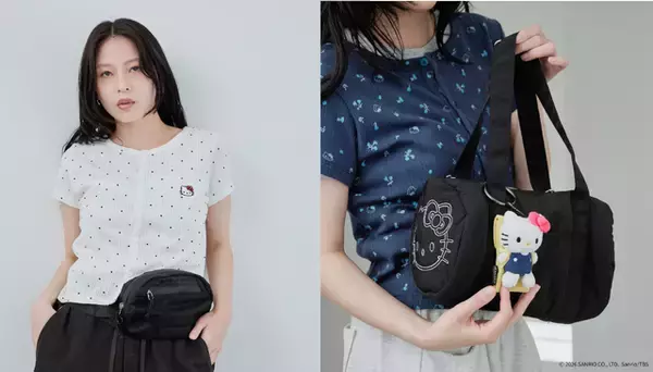 「キティと夏のお出かけをハッピーに☆Tシャツやバッグ、チャームにシュシュまで…人気10ブランドとコラボ【7月11日～】」の画像