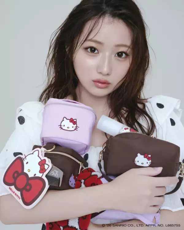 「ハローキティ×Cosme Kitchen初コラボ♪ ポーチやバンスクリップに、気分上がるヘアケアアイテムも登場！一部商品の追加予約開始」の画像