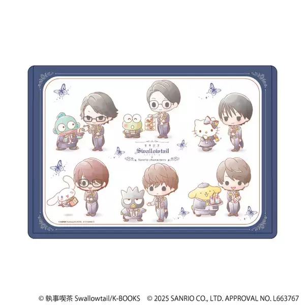 「サンリオ」キティ＆シナモン＆ハンギョドンが、執事姿で貴女をおもてなし♪ 「執事喫茶スワロウテイル」コラボグッズ